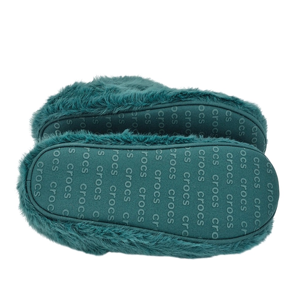 Crocs Classic Cozzzy Luxe Slipper Adult Women's Size 7 Hosta Turquoise Teal - Picture 7 of 16
